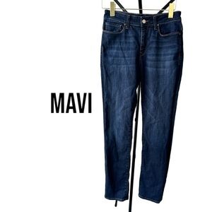 MAVI High Rise Slim Straight Leg Jeans | Dark Wash | Women’s 27